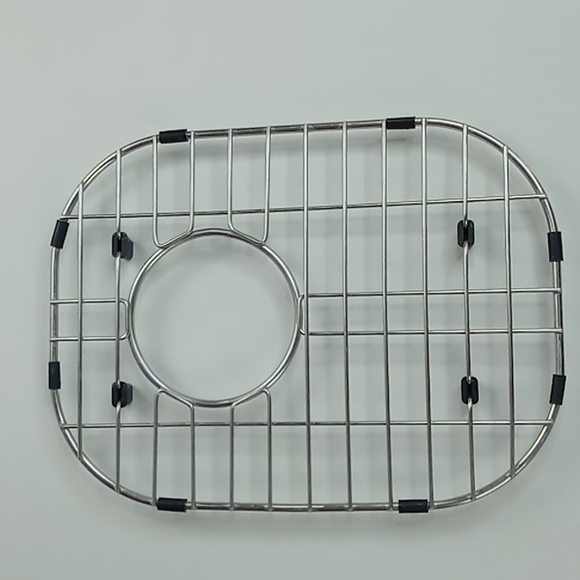 Stainless Steel Heavy Duty Dishwasher Safe Footed Sink Grids/Protectors Set Of 2 - Picture 8 of 13